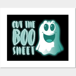 Cut the Boo Sheet Ghost Funny Halloween Costume T-shirt Posters and Art